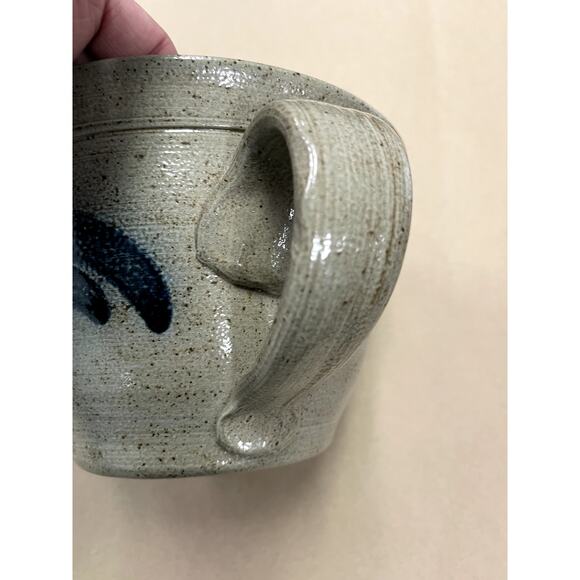 Vintage Maple City Pottery Salt Glazed Batter Bowl 1987 - Picture 7 of 11